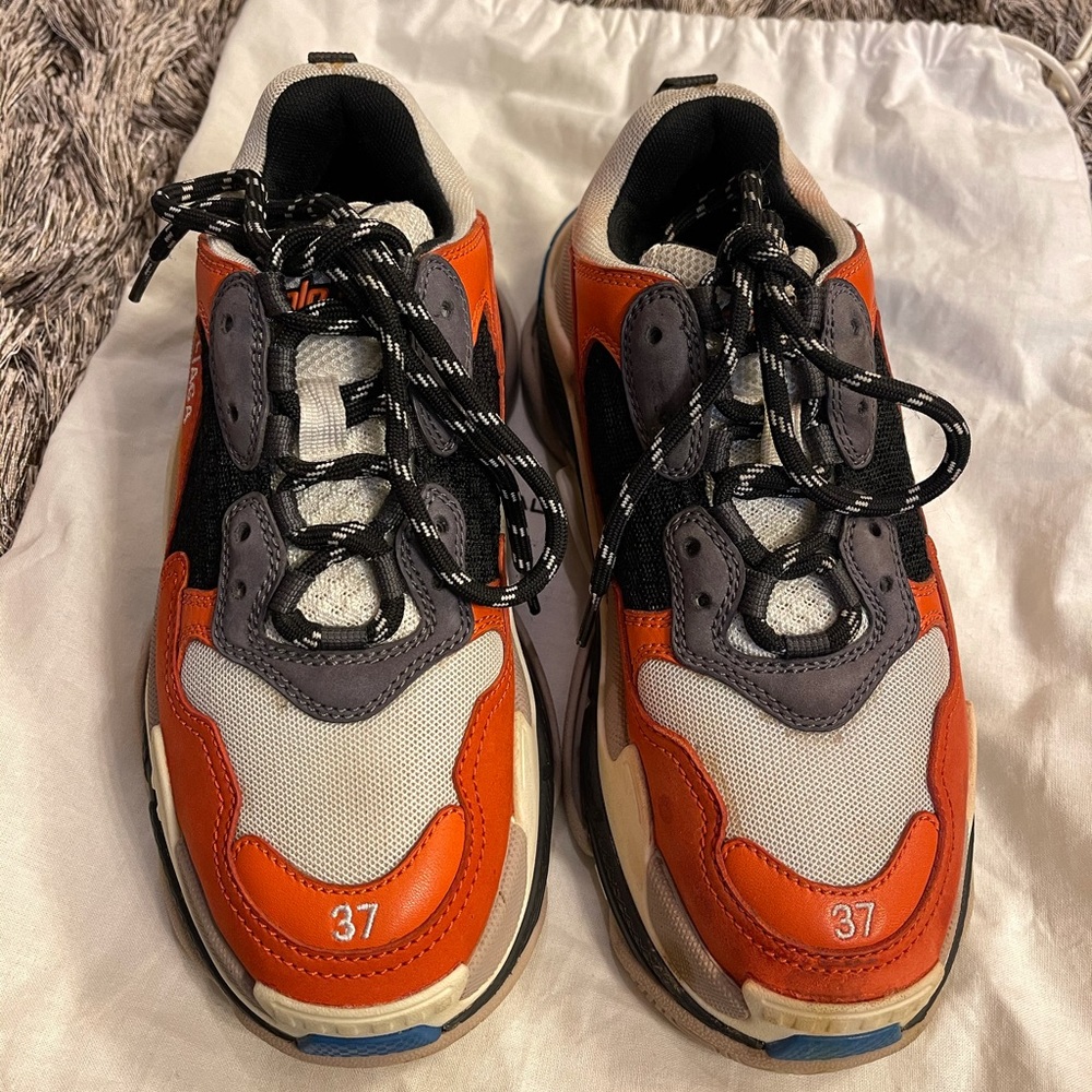 Balenciaga Triple S sneakers in orange